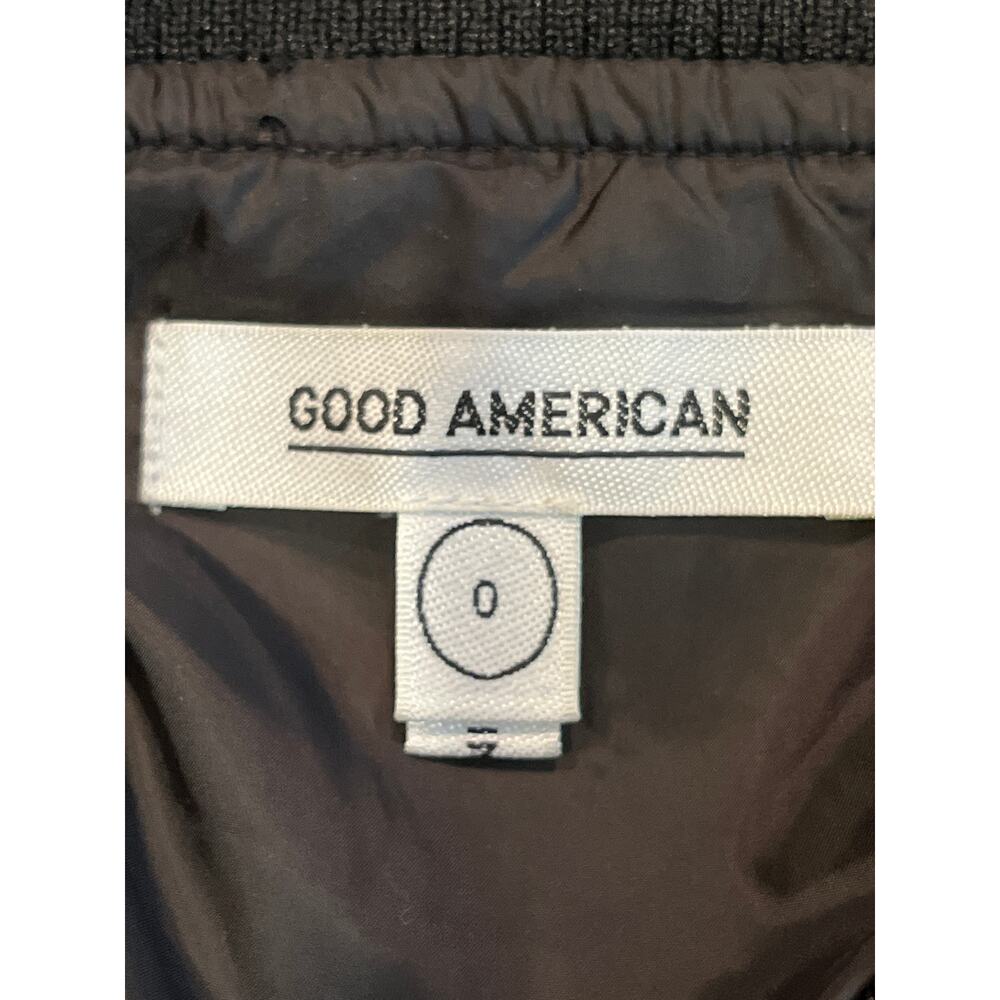 Good American NEW Black Sheer Pleat Windbreaker Jacket Size XS (0) - Picture 5 of 8